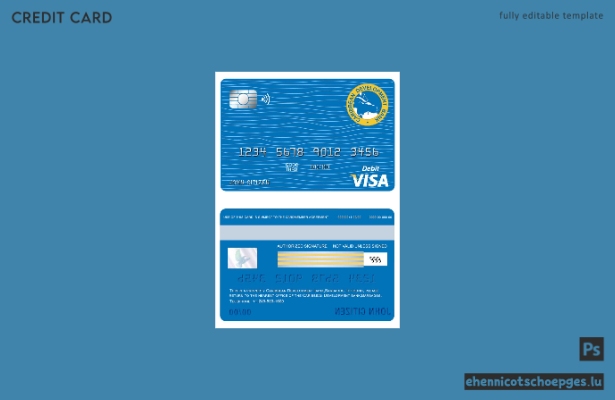 Beispielvorschau der Visa-Karte der Barbados Caribbean Development Bank